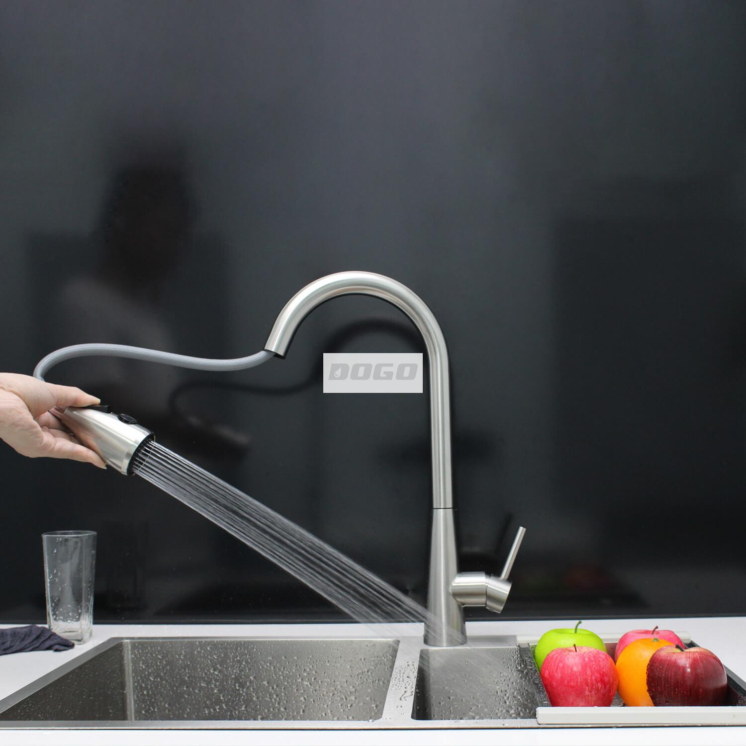 stainless steel single handle 3 way faucet