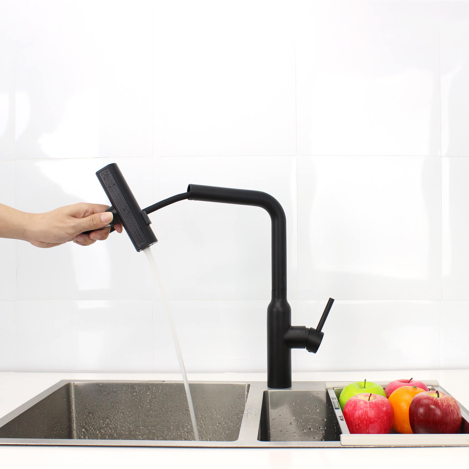 stainless steel single handle 3 way faucet