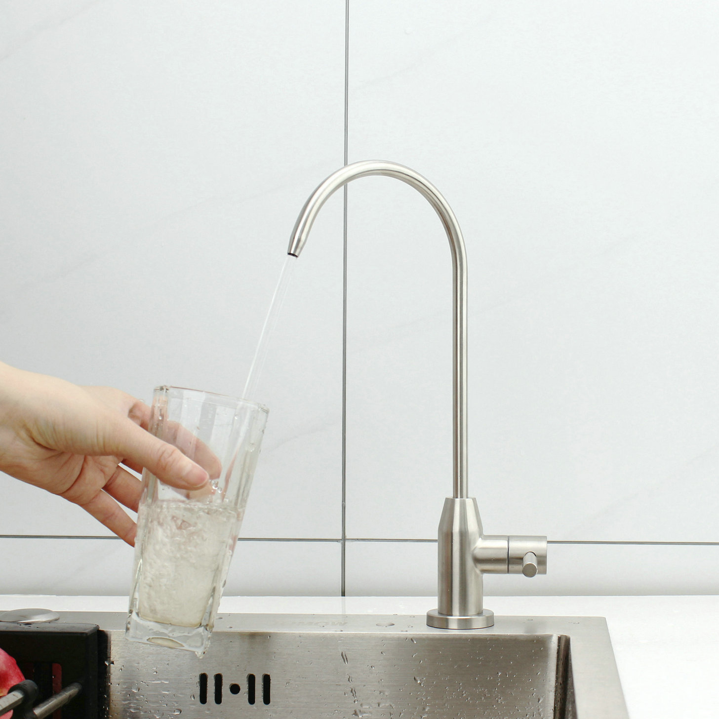 Stainless steel RO water tap