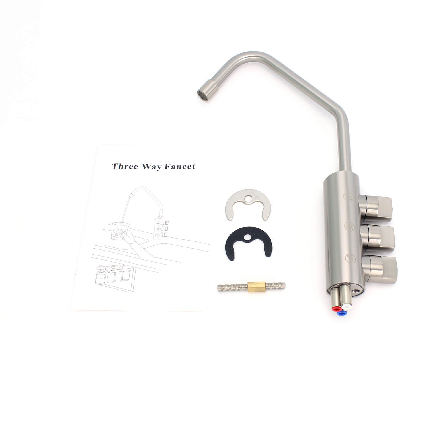 SS304 Stainless Steel Lead Free 3 Way Soda Water Faucet