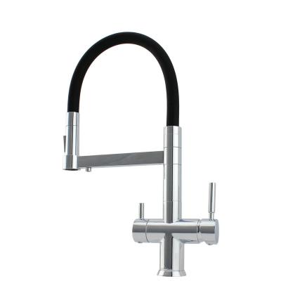Chrome Franke Spring Pull out triflow kitchen taps