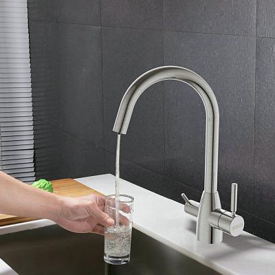 Lead Free 3 Way Kitchen Faucet for RO System