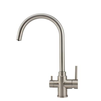 304 Stainless steel 3 way kitchen faucet 