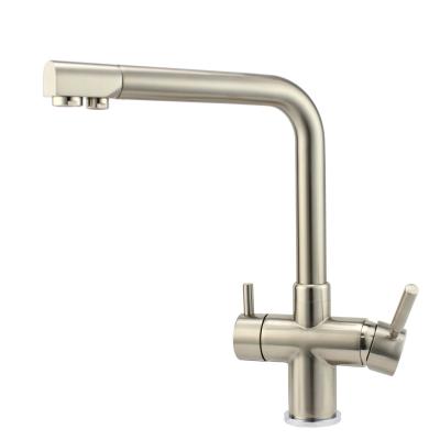 Nickel Brushed 3 Way Filter Wate Taps