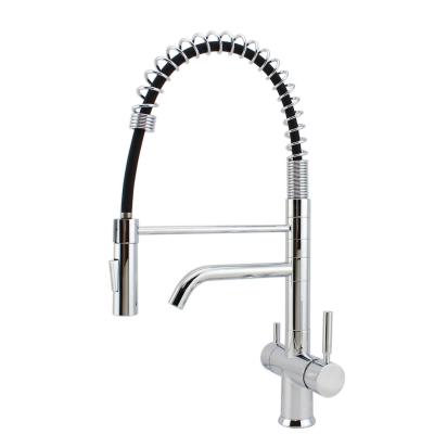 Spring Pull Down 5 Way Kitchen Sink Mixer Tap