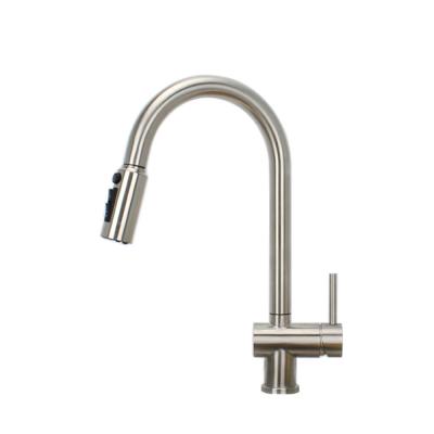 SS304 Stainless Steel Pull Out and Down 3 Way Filter Tap